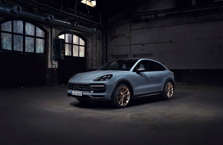 2022 Porsche Cayenne parked inside