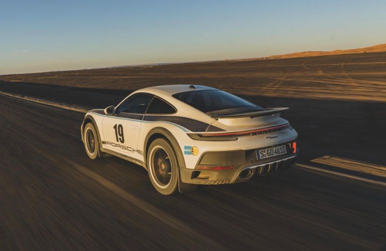 Porsche 911 Dakar on the road