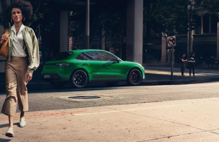 2023 Porsche Macan in a city road